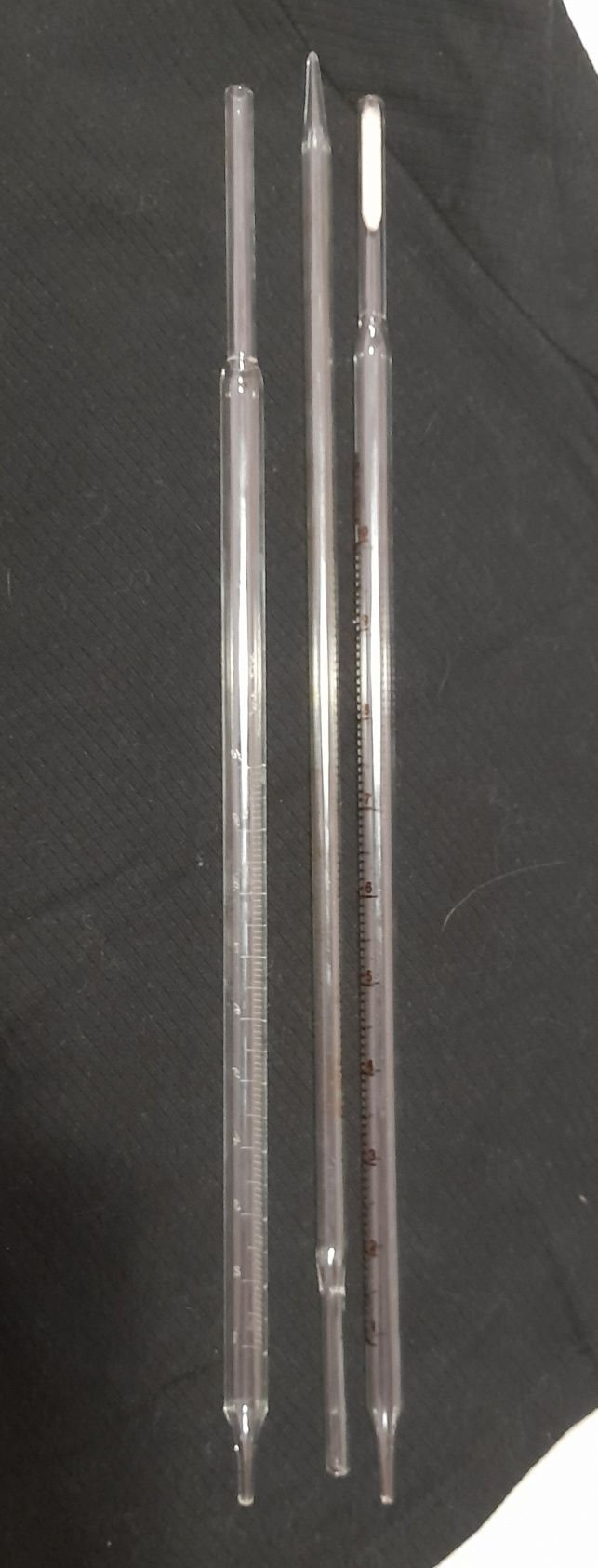 Pipeta szklana z podziałka 5ml,10ml zestaw 43sztuki