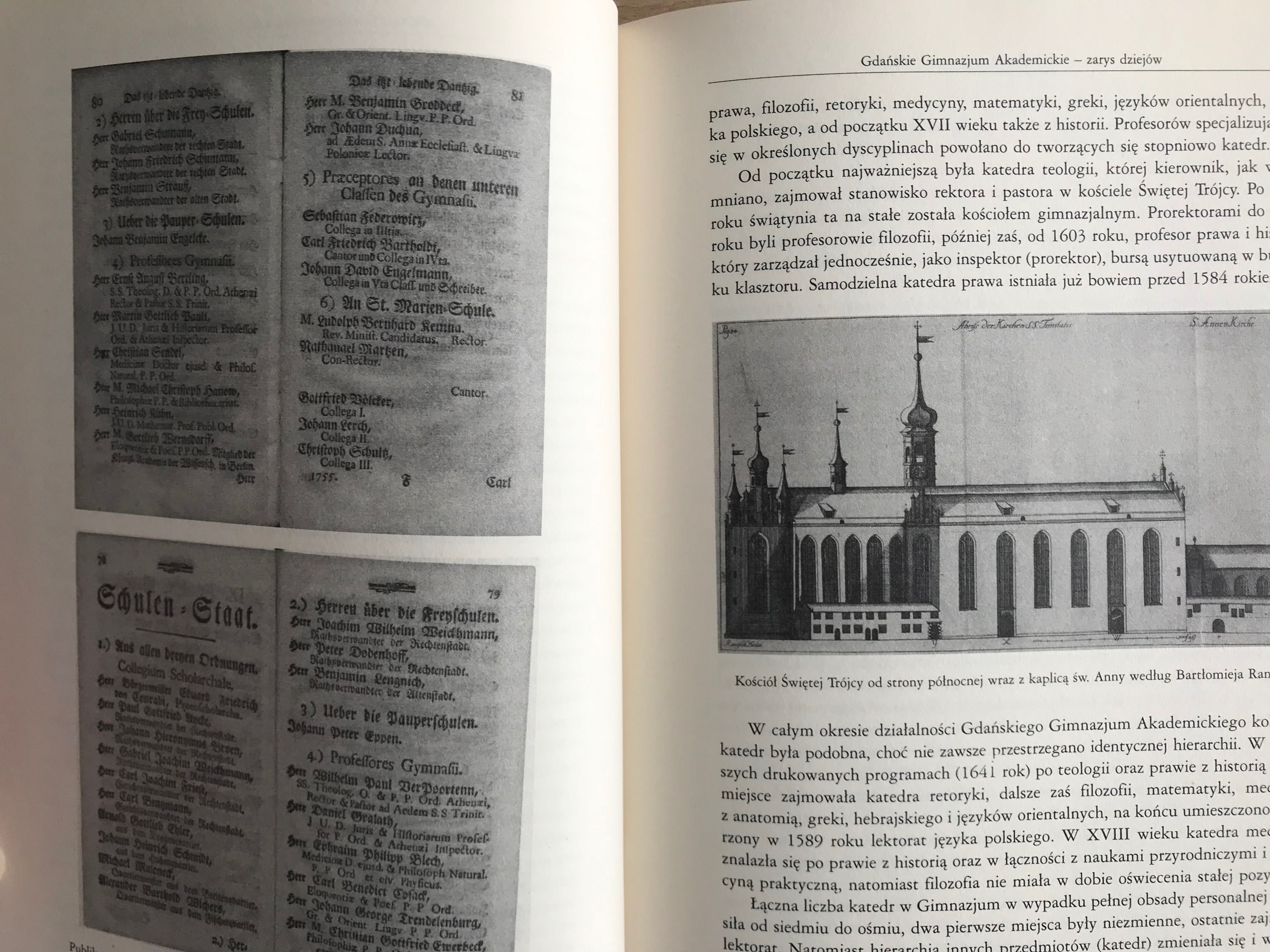 Historia Gdańska Gdańskie Gimnazjum Akademickie T. 1