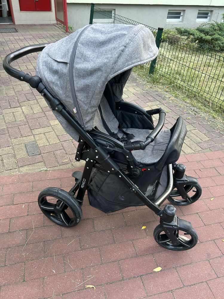 Wózek dziecięcy Venicci 3w1 Grey-gondola, spacerówka, fotelik stan bdb