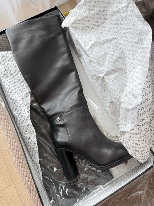 Італійські шкіряні сапоги нові
