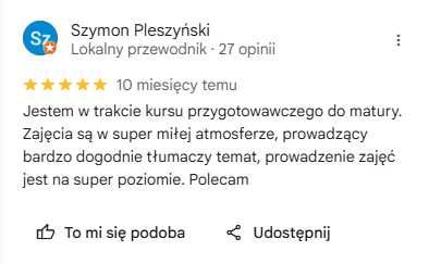 Korepetycje Matematyka z Nauczycielem Szkoła Średnia i Podstawowa