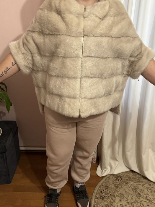 Пончо із норки Б/У