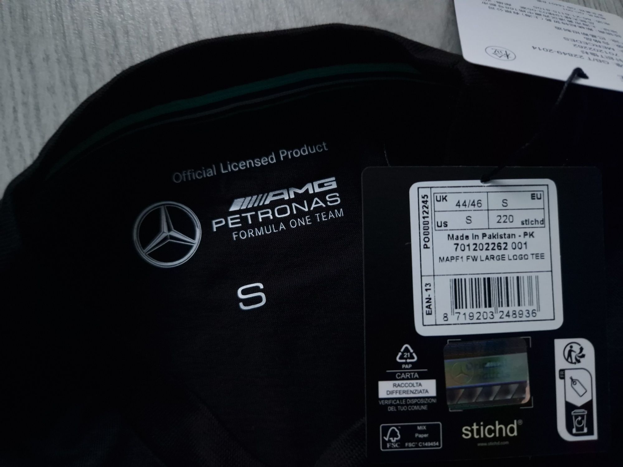 Koszulka Mercedes AMG Petronas Formula One Team, F1, wyścigi, racing