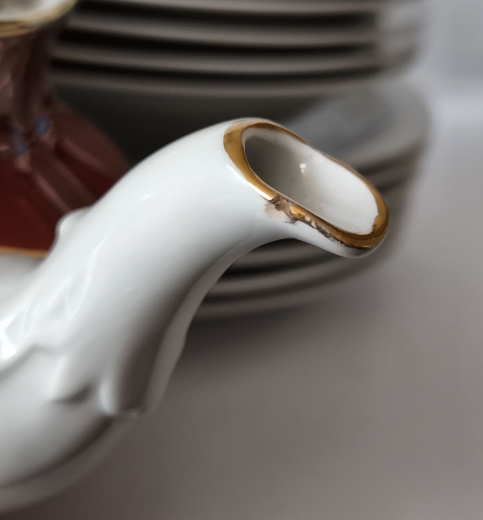 Dzbanek do herbaty kawy Karolina J. Grzegorzewska piękna  porcelana