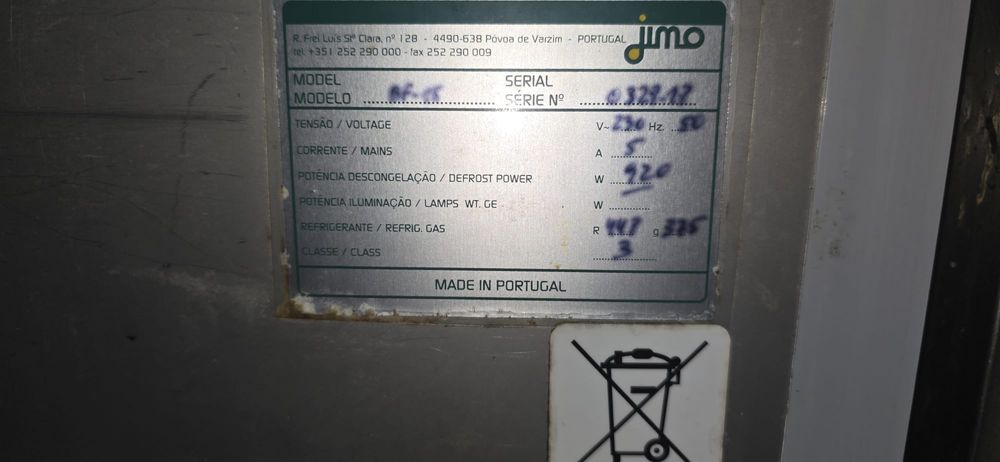 Bancada de frio com 2 portas