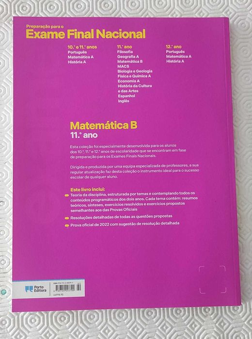 Livro preparação para exames - Matemática B