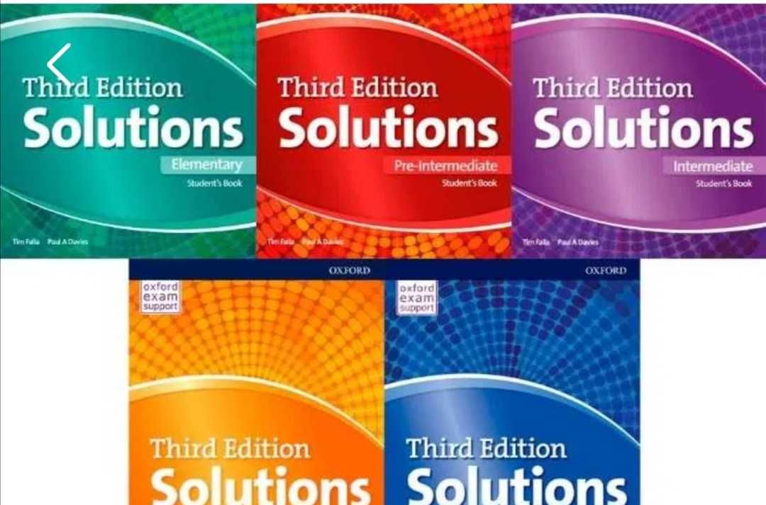 Solutions 3rd/2nd Edition Elementary Pre,Upper, Intermediate, Advanced