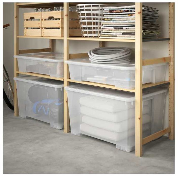 Caixas transparentes IKEA (no valor de 500€) - 10 de 65l & 20 de 130l