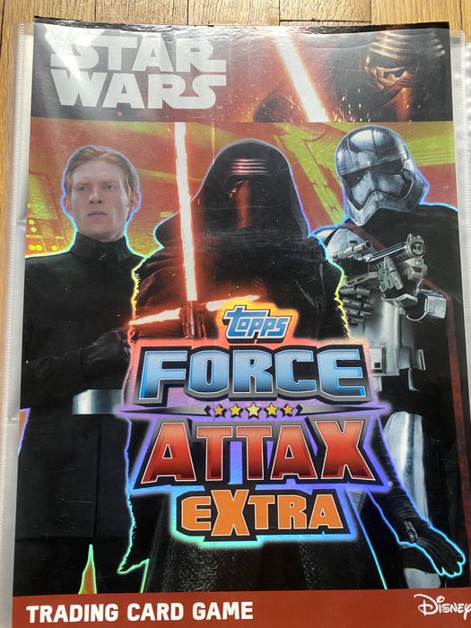 STAR WARS Topps Force, Attax Extra, gra karciana Album + ok. 80 kart