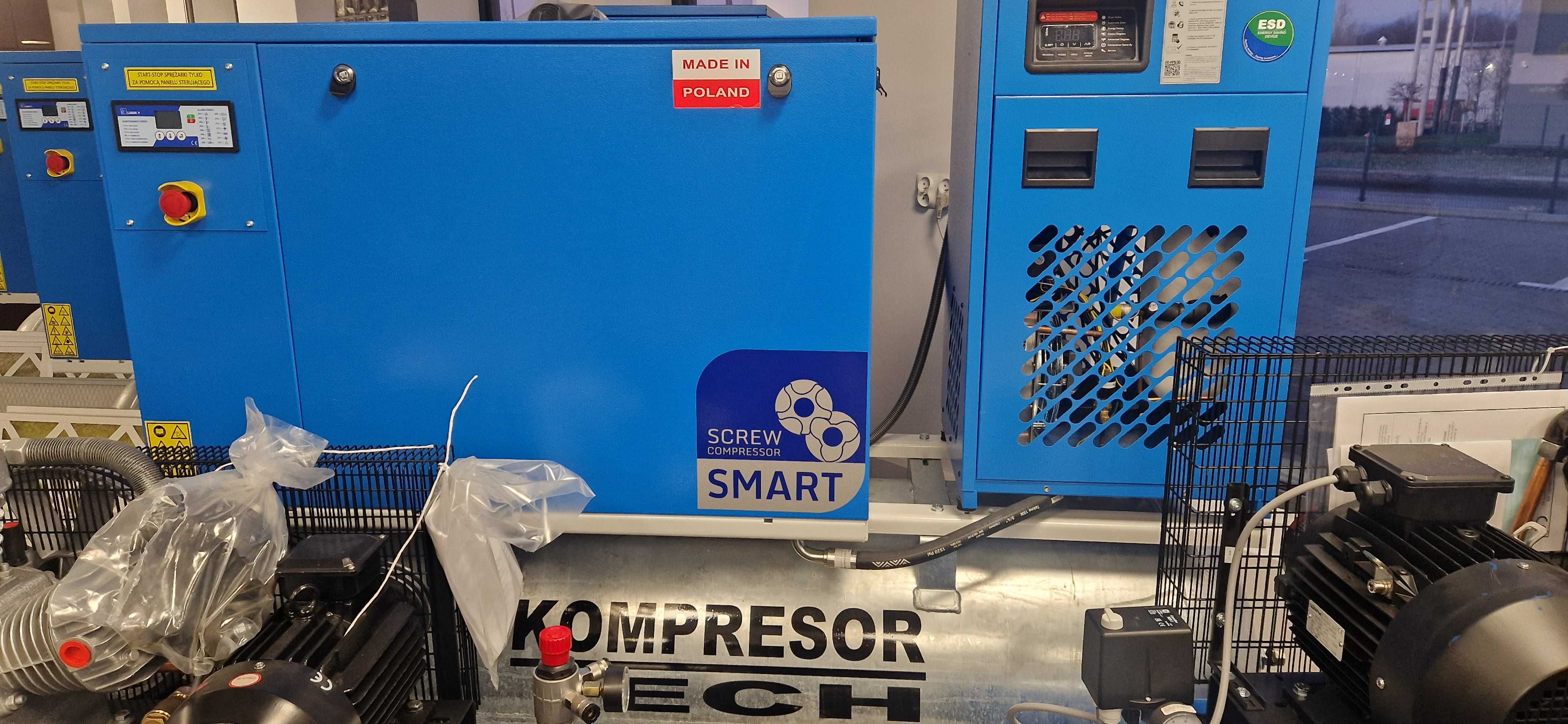 Kompresor tłokowy ACI / REMEZA zbionik 270L wydajność 950L/min FV nowy