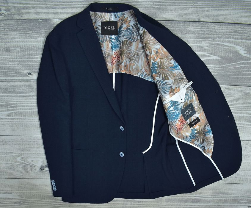 Digel Micro Jacket Stretch Marynarka Męska Modern Fit 54