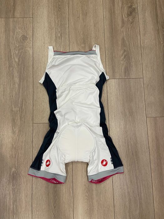 | L-M | Женский Велокостюм / Вело боди Castelli White Perla Body Suit