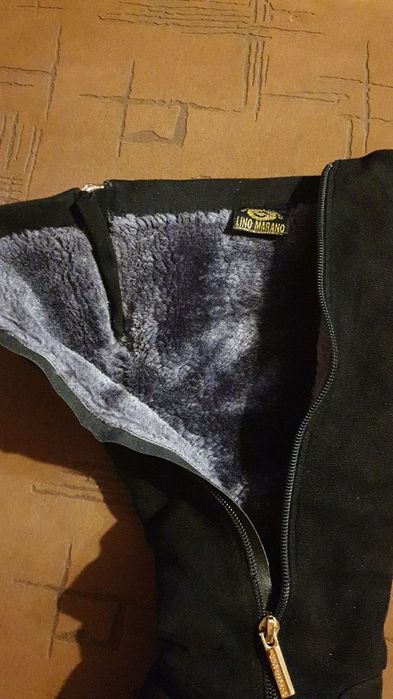 Замшеві зимові сапоги