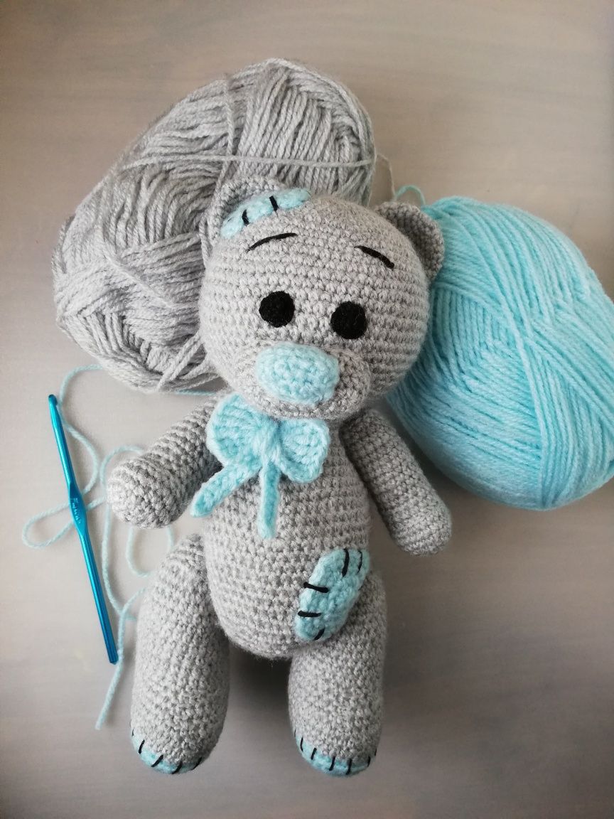 Maskotka Miś amigurumi (ręcznie robiona na szydełku, handmade)