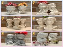 Dekoracja dla domu| Handmade| Wazon na sukulenty| Figurka dekoracyjna