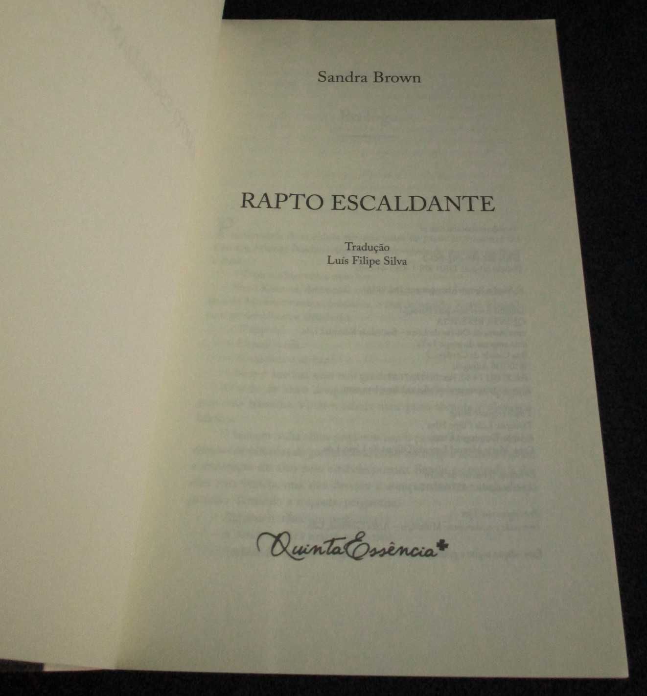 Livro Rapto Escaldante Sandra Brown