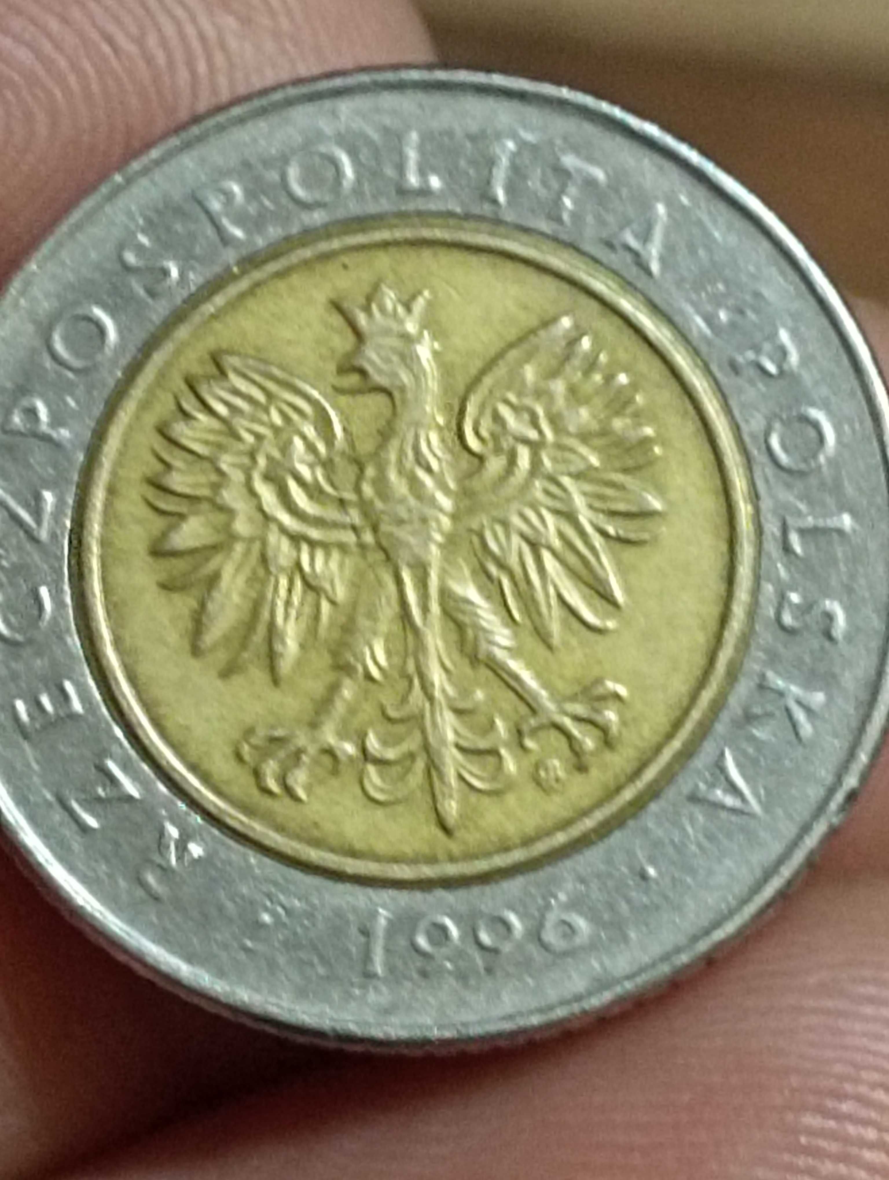 Sprzedam c monetę 5 zloty 1996 rok Destrukt