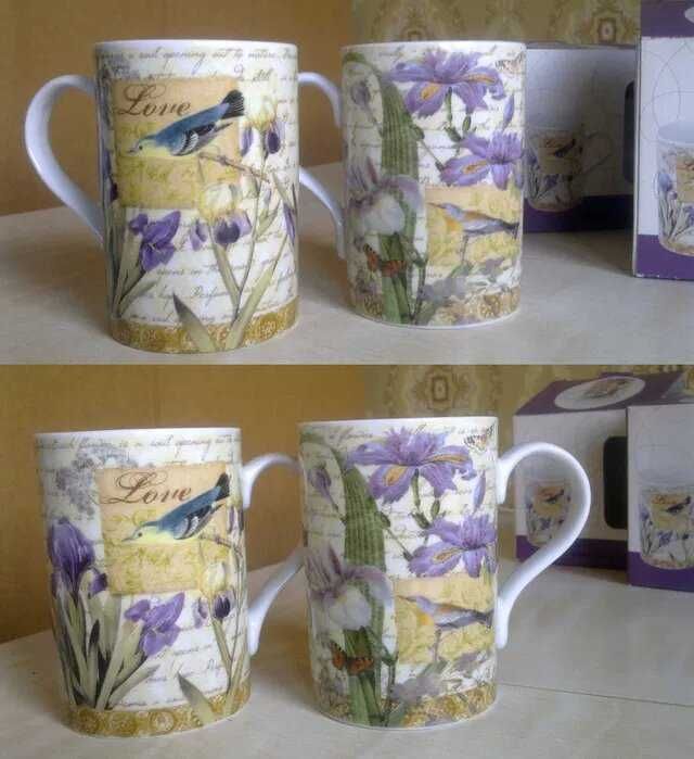 Чашки кофейные, чайные, стаканы, рюмки, кувшин, тарелки