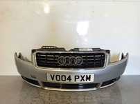+ ZDERZAK PRZÓD PRZEDNI DO AUDI A4 B6 CABRIO LY7W SREBRNY HALOGENY