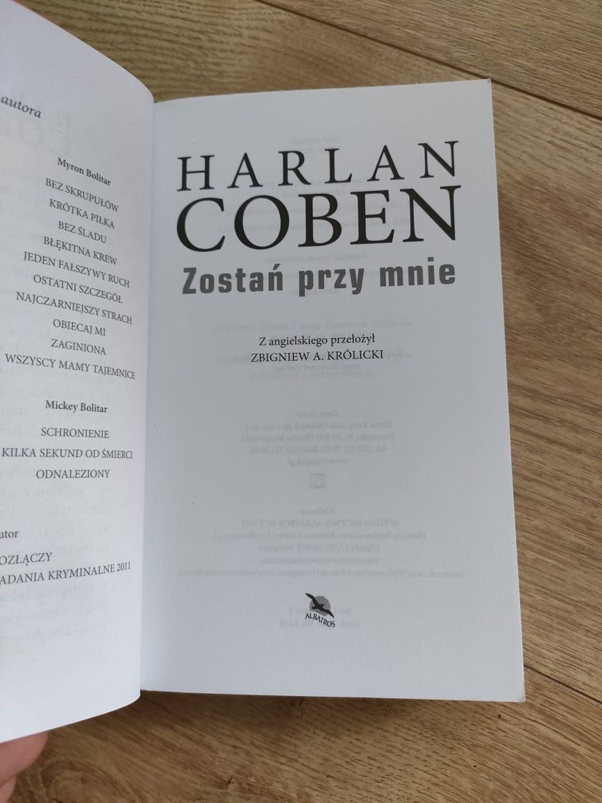 Zostań przy mnie Harlan Coben książka