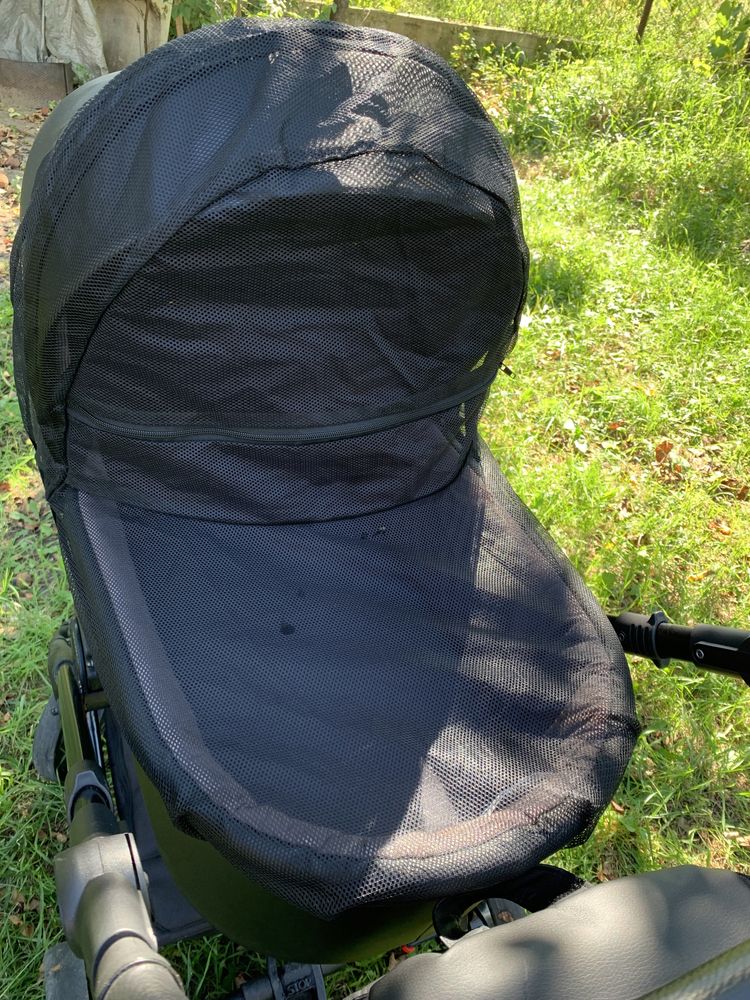 Коляска Baby Merc Piuma 3 в 1 еко шкіра