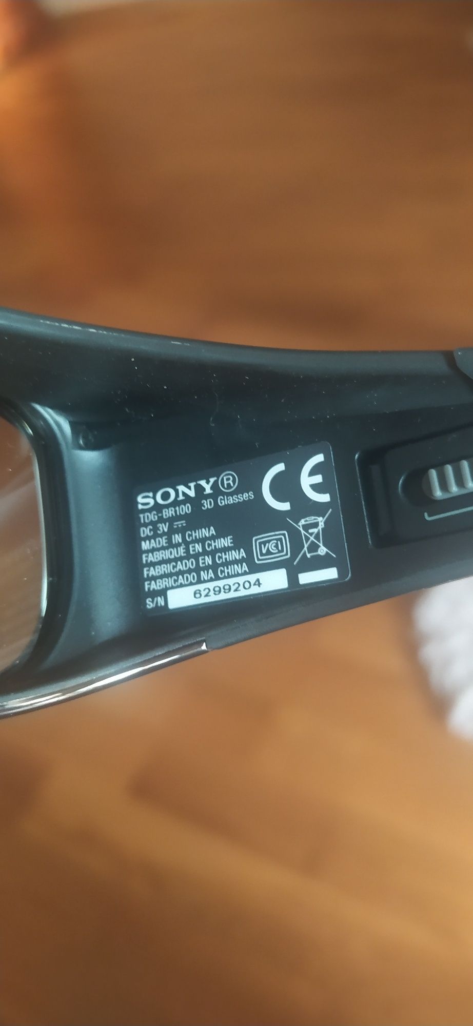 SONY okulary 3D TDG-BR 100 2szt