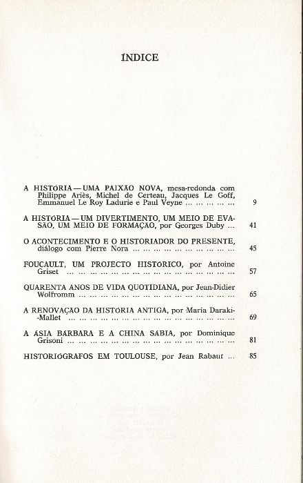 Livro "A Nova História"