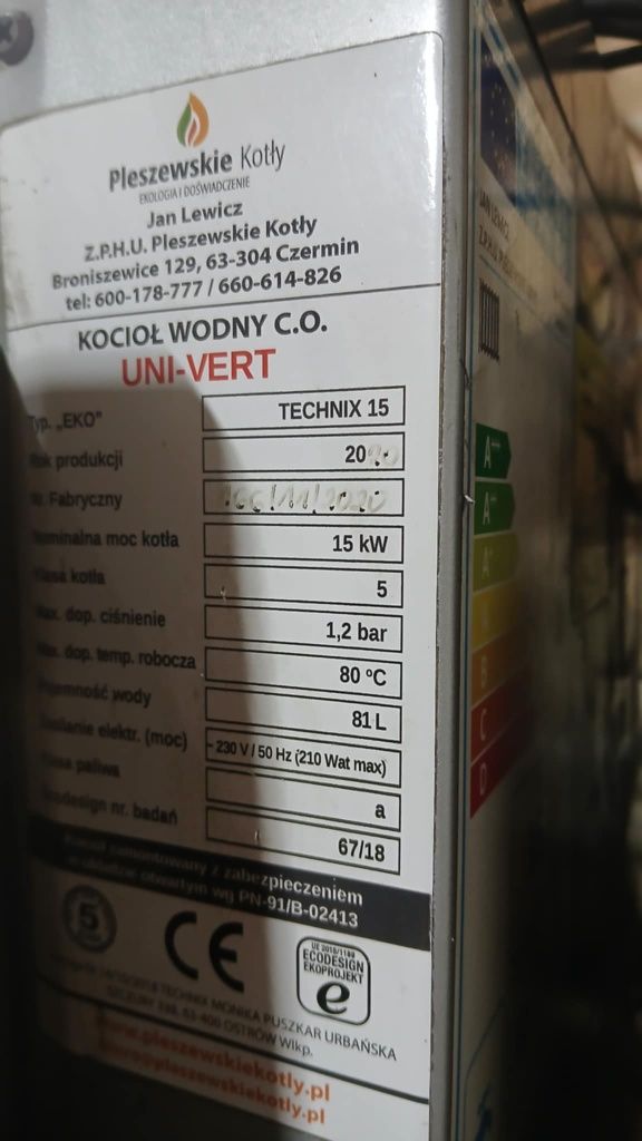 Piec na ekogroszek
