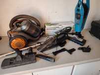 Zestaw odkurzaczy, 3 szt. Tefal Dual Force, Hausmeister, Sencor.