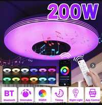 RGB, Lampada inteligente com coluna,3D,Bluetooth,LED,Comando,Interface