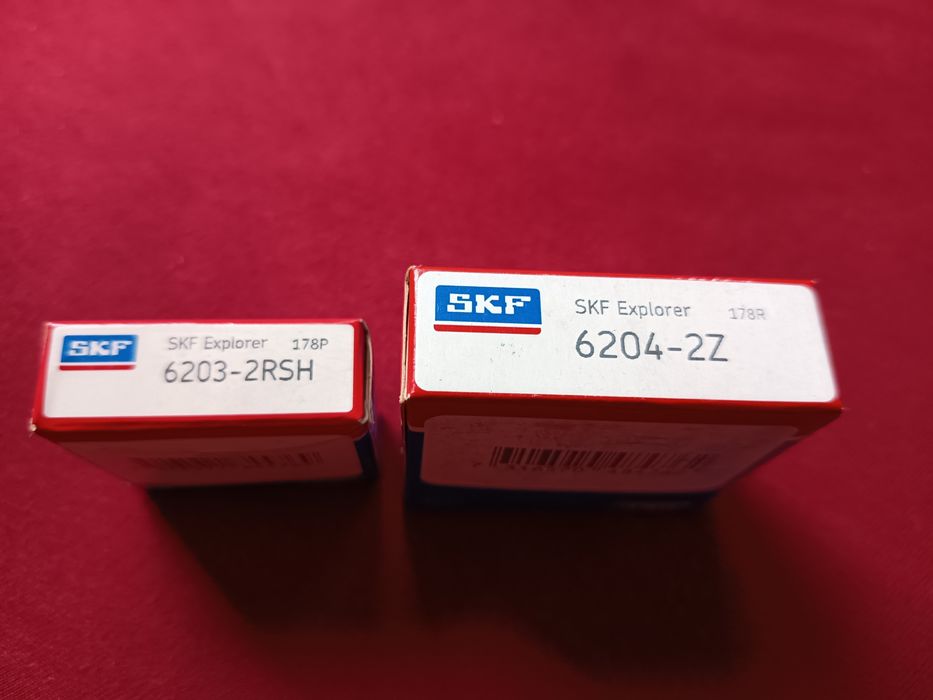 Підшипники SKF + сальник пральної машини Indesit 6203+6204 (203+204)