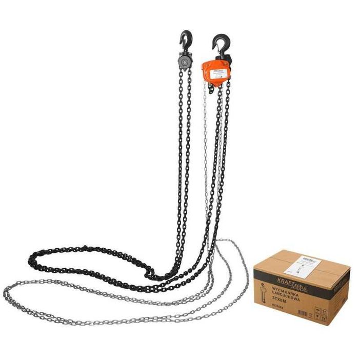 KRAFT&DELE Wyciągarka Wciągarka Łańcuchowa Warsztatowa 3t 6m KD3502