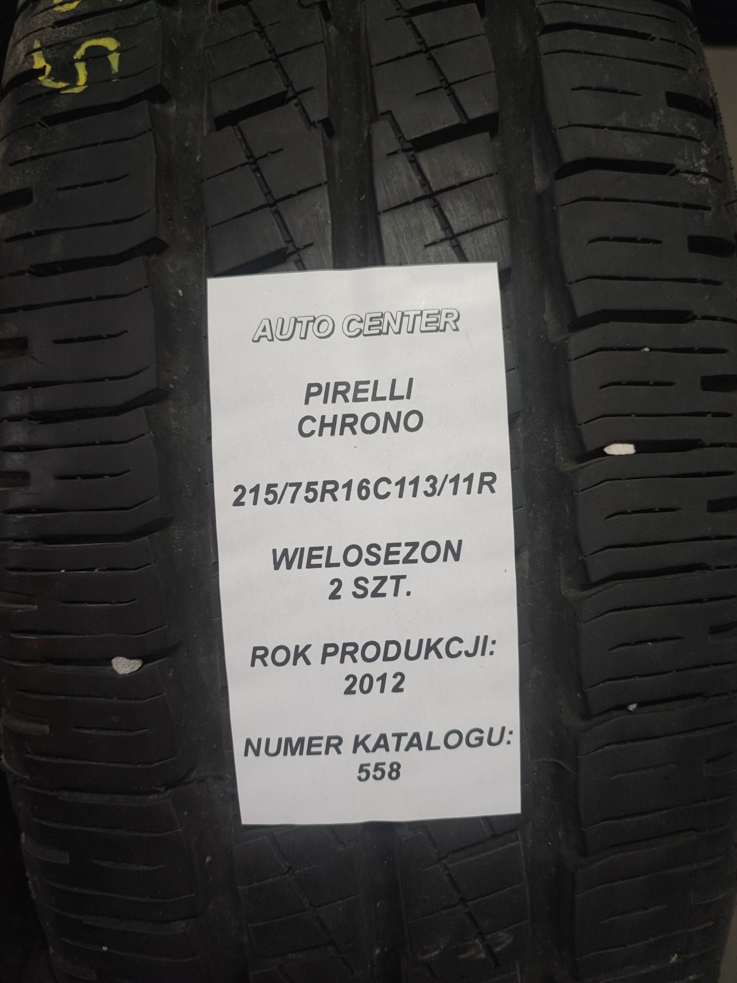 Opony wielosezonowe 215/75R16C 113/111R Pirelli Chrono | 2szt.