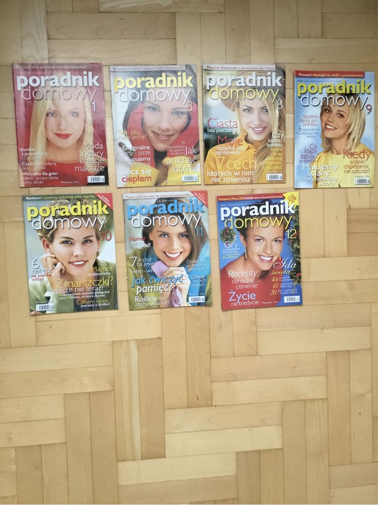 Czasopisma Poradnik Domowy z 2001 roku,7 sztuk