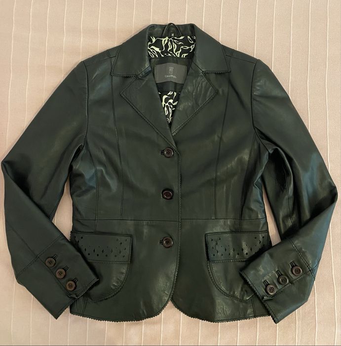 Blusão de pele preto da Casa das Peles