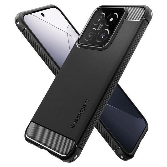 Etui Spigen Rugged Armor Na Xiaomi 14 - Czarny Mat