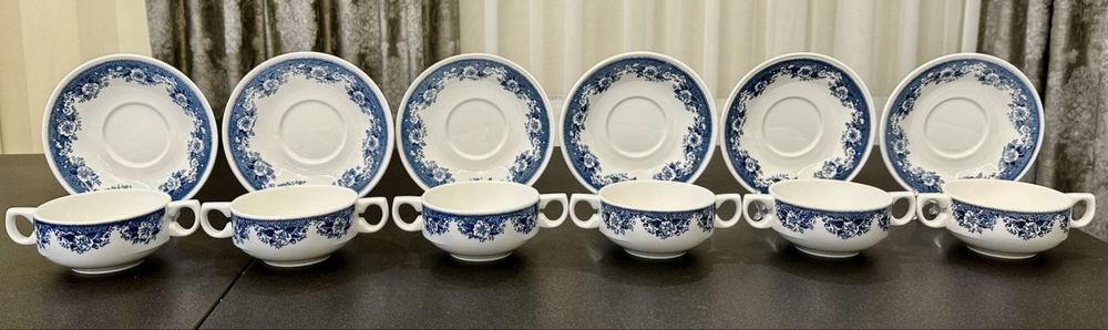 Фарфоровая супница бульоница Villeroy Boch серия Balmoral GDR Германия