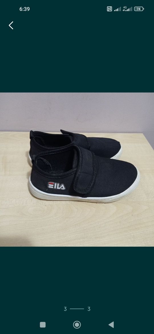 Продам макасины на мальчика fila