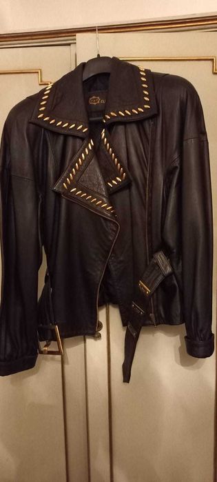 Casaco de cabedal vintage