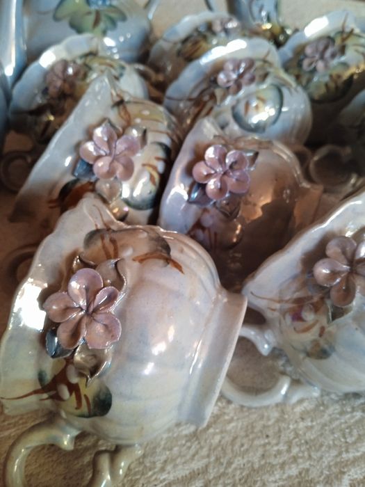 Сервиз чайно-кофейный, Кобальтовый с лепкой!