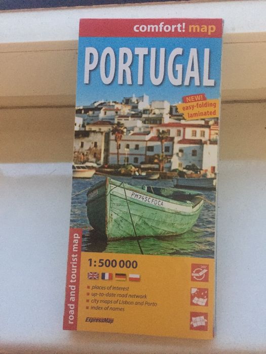 Mapa samochodowo-turystyczna Portugalii