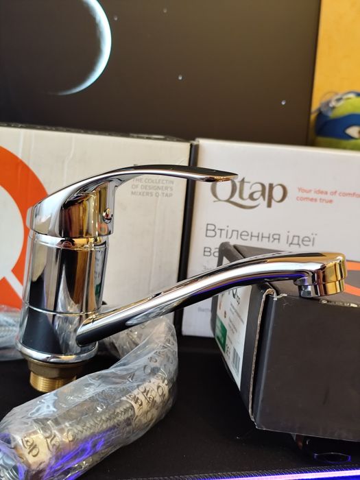 Смеситель для кухонной мойки QTAP Mars CRM 003M