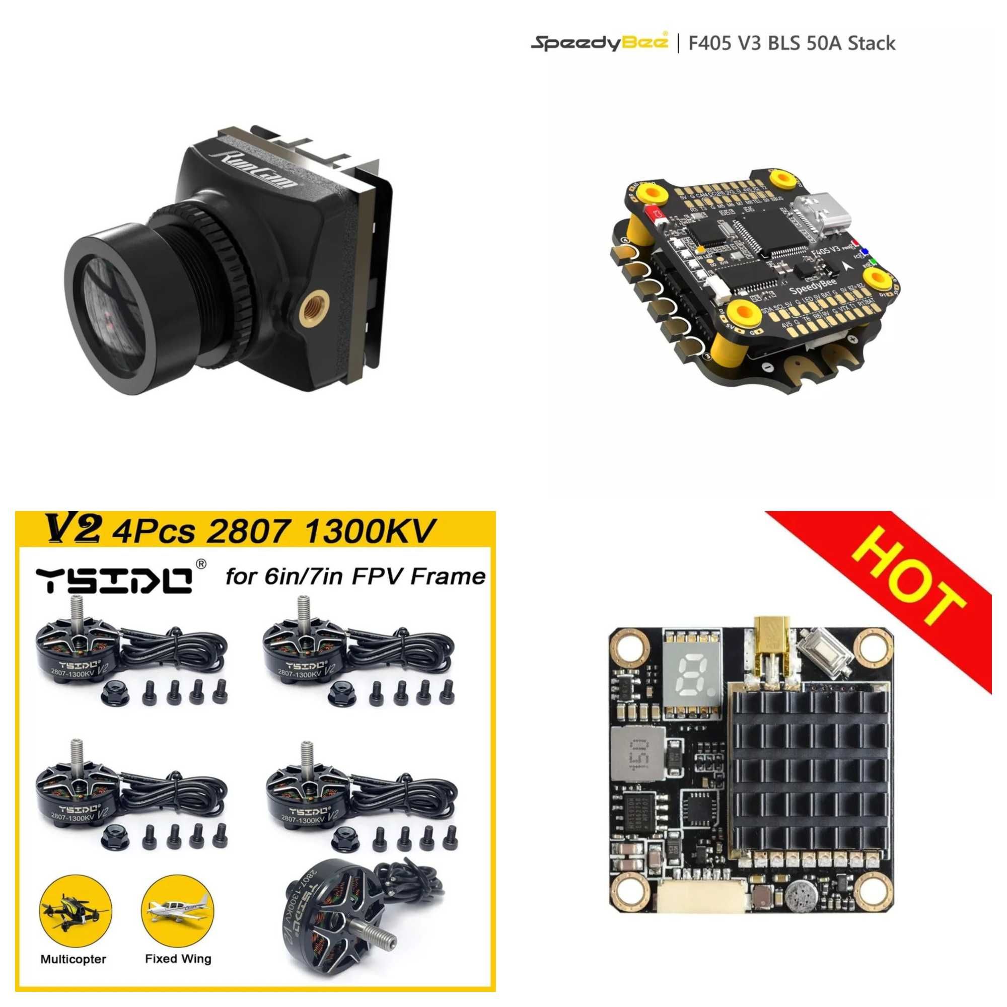 Набір для збірки FPV дрону Speedybee Runcam VTX RHCH (Повний комплект)