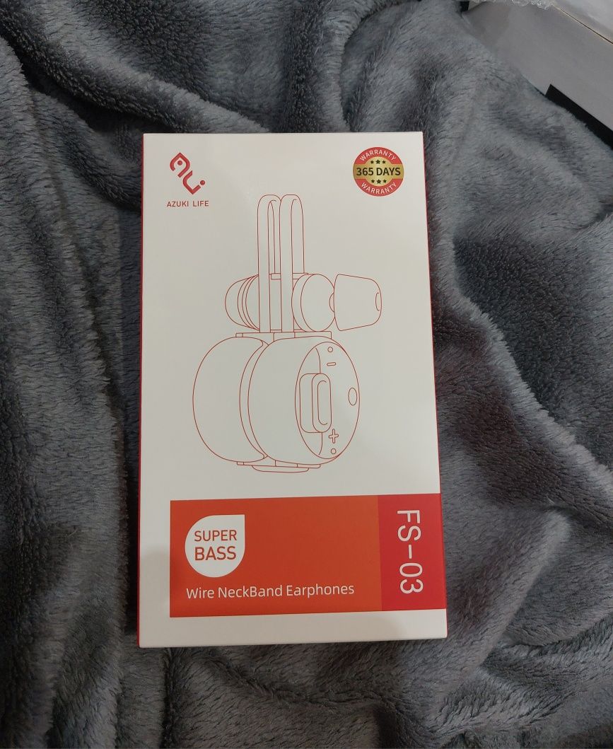 Słuchawki Bluetooth z pałąkiem na szyję bezprzewodowe douszne FS-03