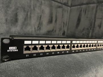 Patch panel PP 24 Rack Systems - 24x RJ45 FTP6a