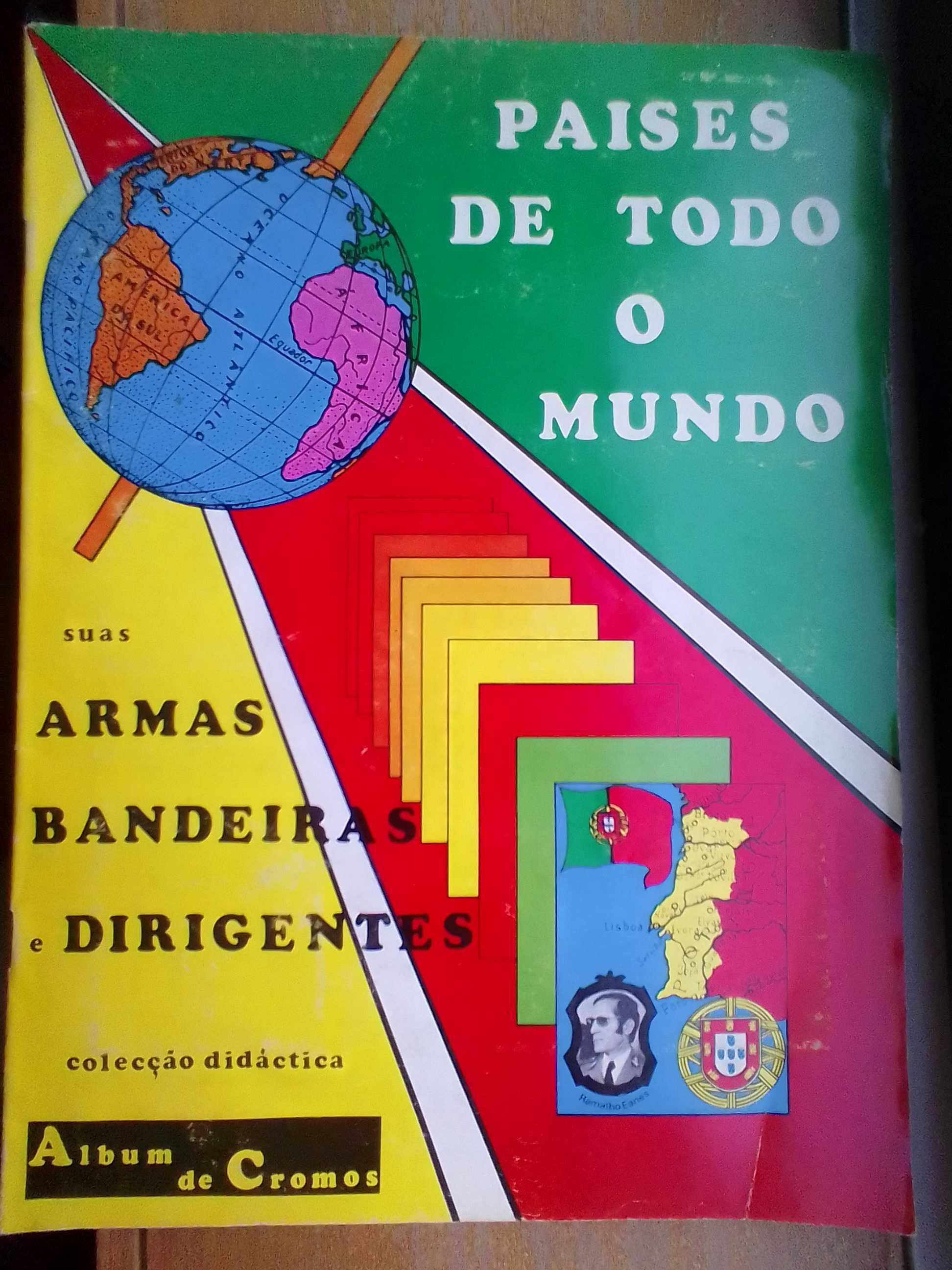 caderneta Países de todo o mundo - Bandeiras armas e dirigentes