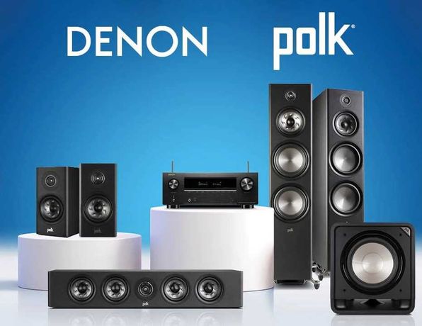 Kino domowe DENON AVR-X2800H + Polk Audio R700 / R100 / R350