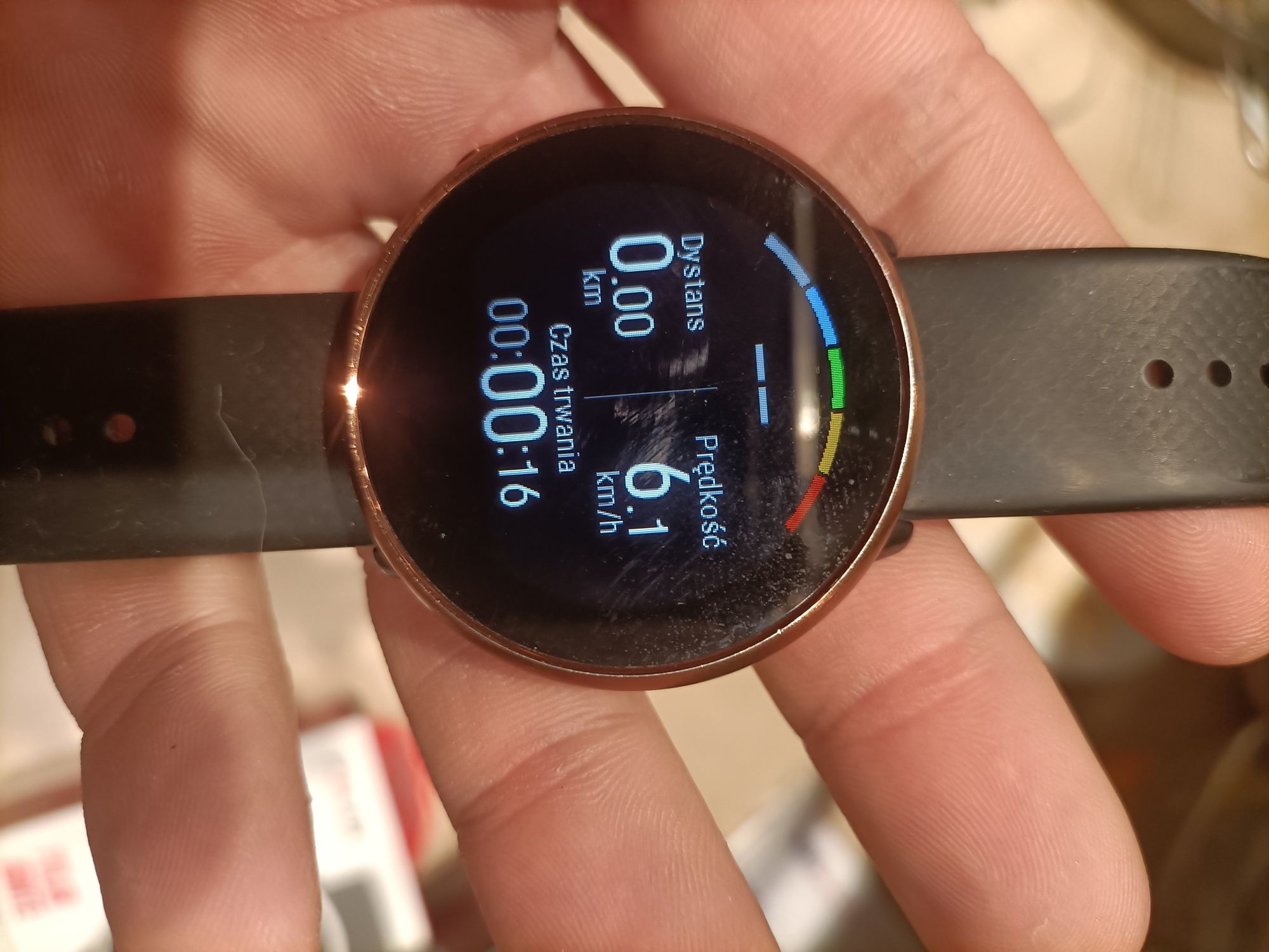Polar Ignite miedź zegarek fitness puls/tętno GPS pasek M-L