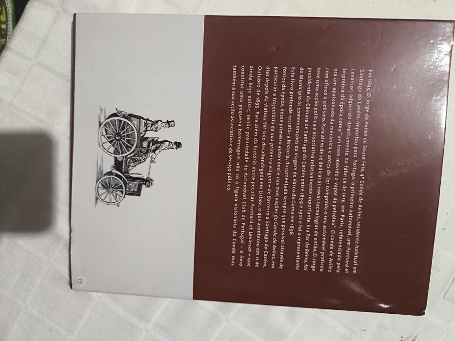 Livro O Trem do Conde - História do 1º automóvel