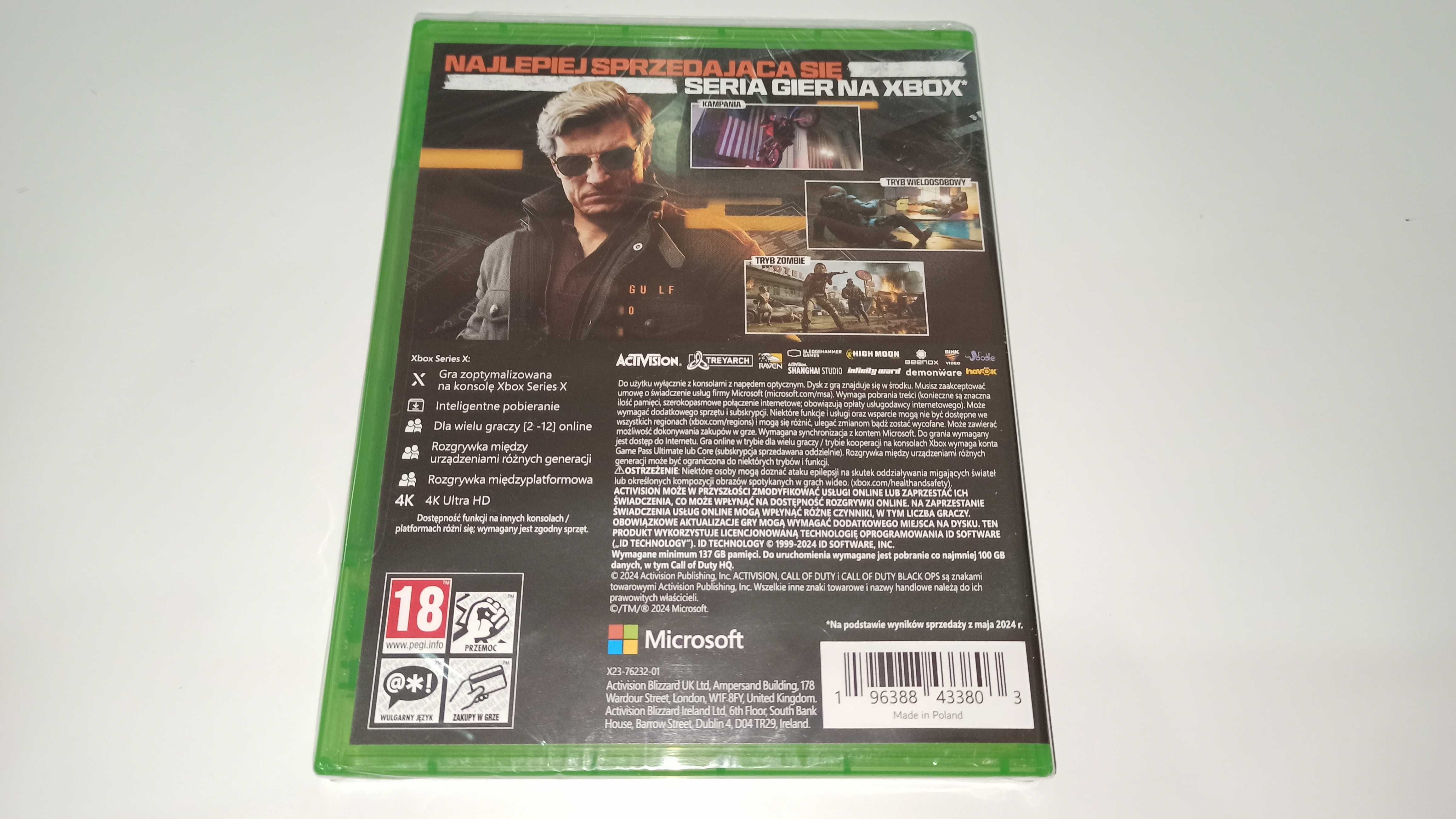 xbox CALL OF DUTY BLACK OPS 6 PL po polsku, okł polska, NOWA na płycie